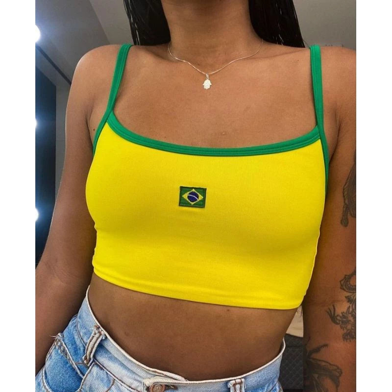 Cropped do Brasil Alça Fina