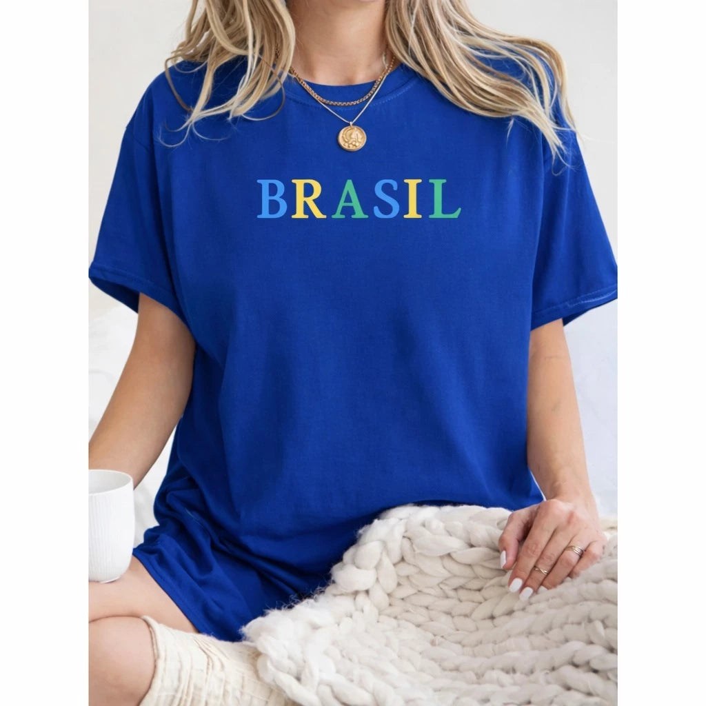 Camiseta Algodão Brasil Copa 2026