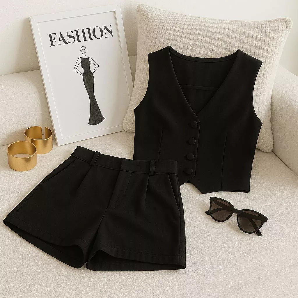 Conjunto Alfaiataria Social – Colete e Short