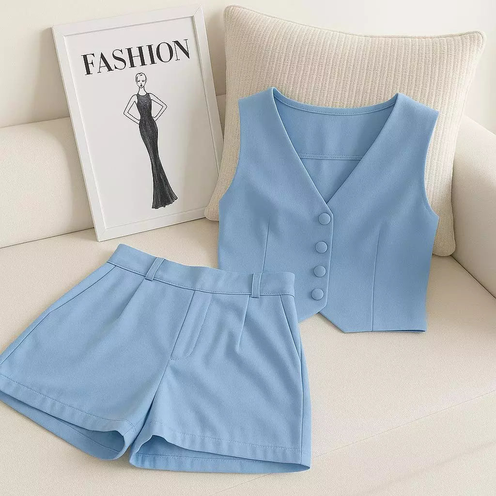 Conjunto Alfaiataria Social – Colete e Short