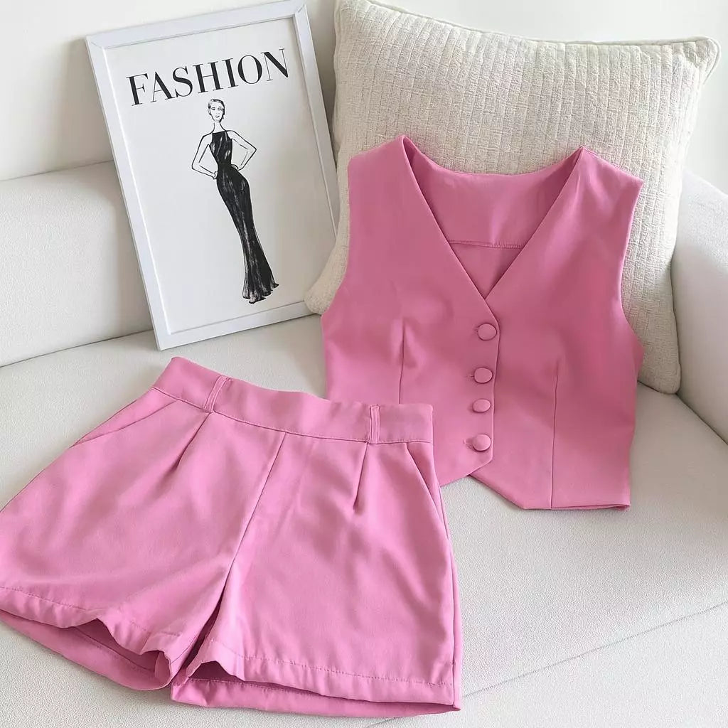 Conjunto Alfaiataria Social – Colete e Short