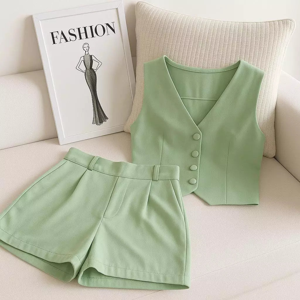 Conjunto Alfaiataria Social – Colete e Short