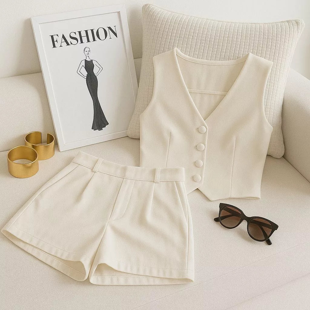 Conjunto Alfaiataria Social – Colete e Short